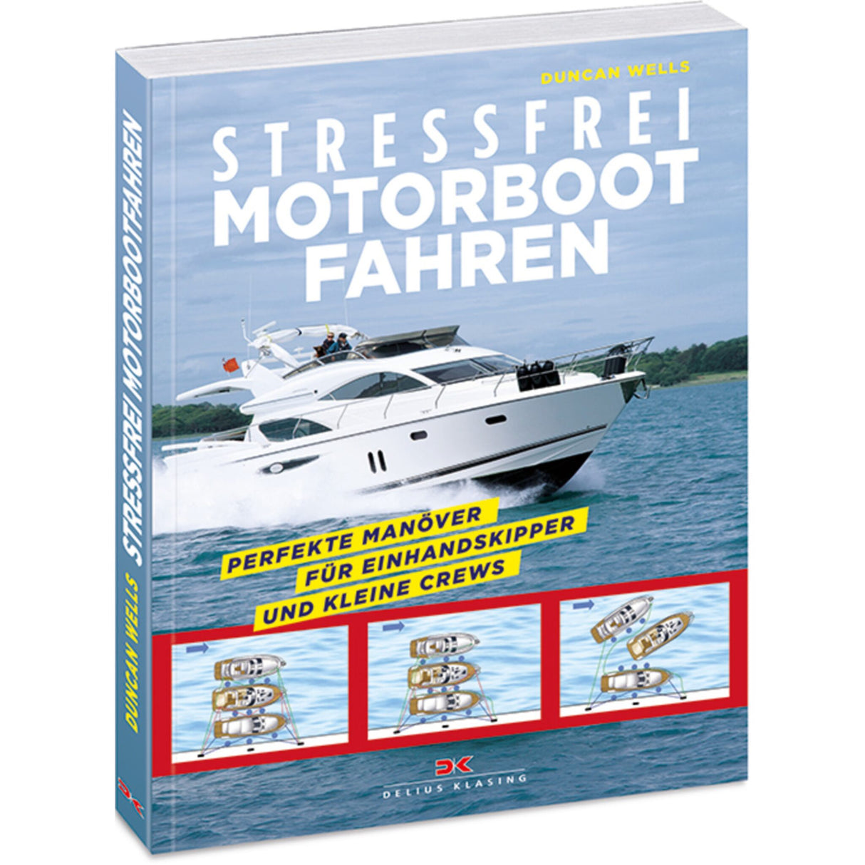 Delius Klasing book Motorboating Tricks &amp; Tips, Nautical Handbook, including QR codes for instructional videos
