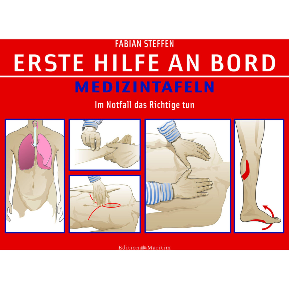 Delius Klasing Medical Boards First Aid on Board, Medical Emergency Overview, 66 Boards for Emergency Situations