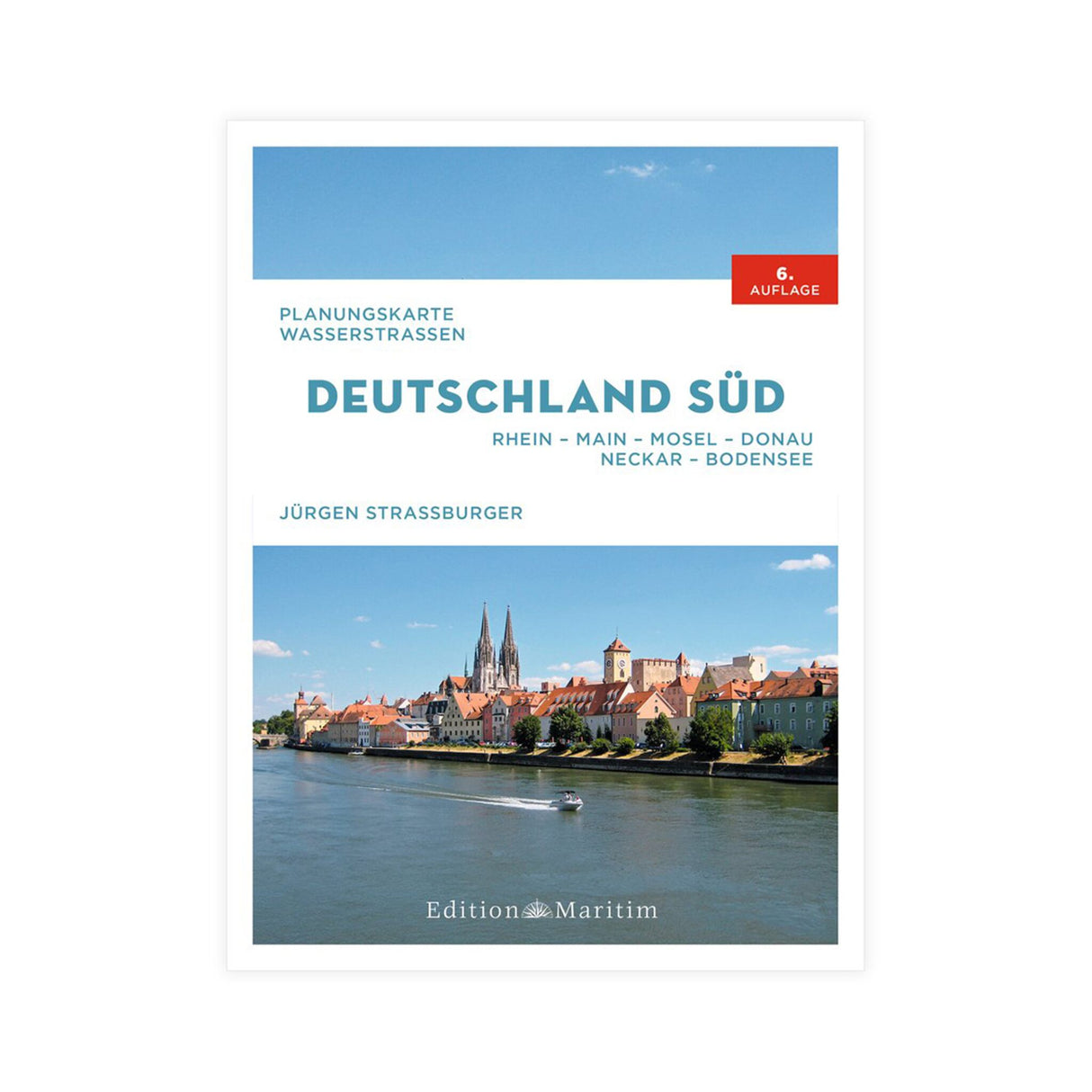Edition Maritim Gewässerkarte Süddeutschland, Wasserkarte, 28 Seiten spiralgebunden