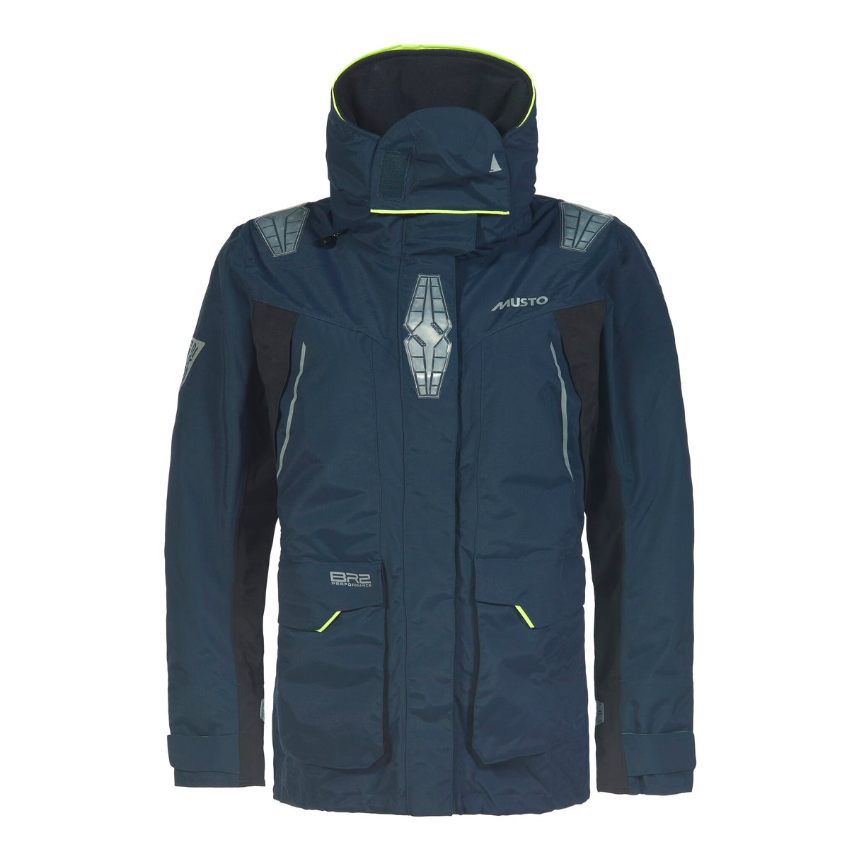 MUSTO Offshorejacke BR2 Damen, wasserdicht, winddicht, atmungsaktiv, für anspruchsvolle Wetterbedingungen - 36 - 44 (navy, rot)