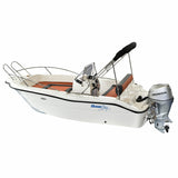 OceanBay GFK-Boot MM-450 Open mit Sonnenliege und zentralem Steuerstand, Sportboot, für schnellen Zugriff auf Festmacher - (Optional mit Trailer und Suzuki)