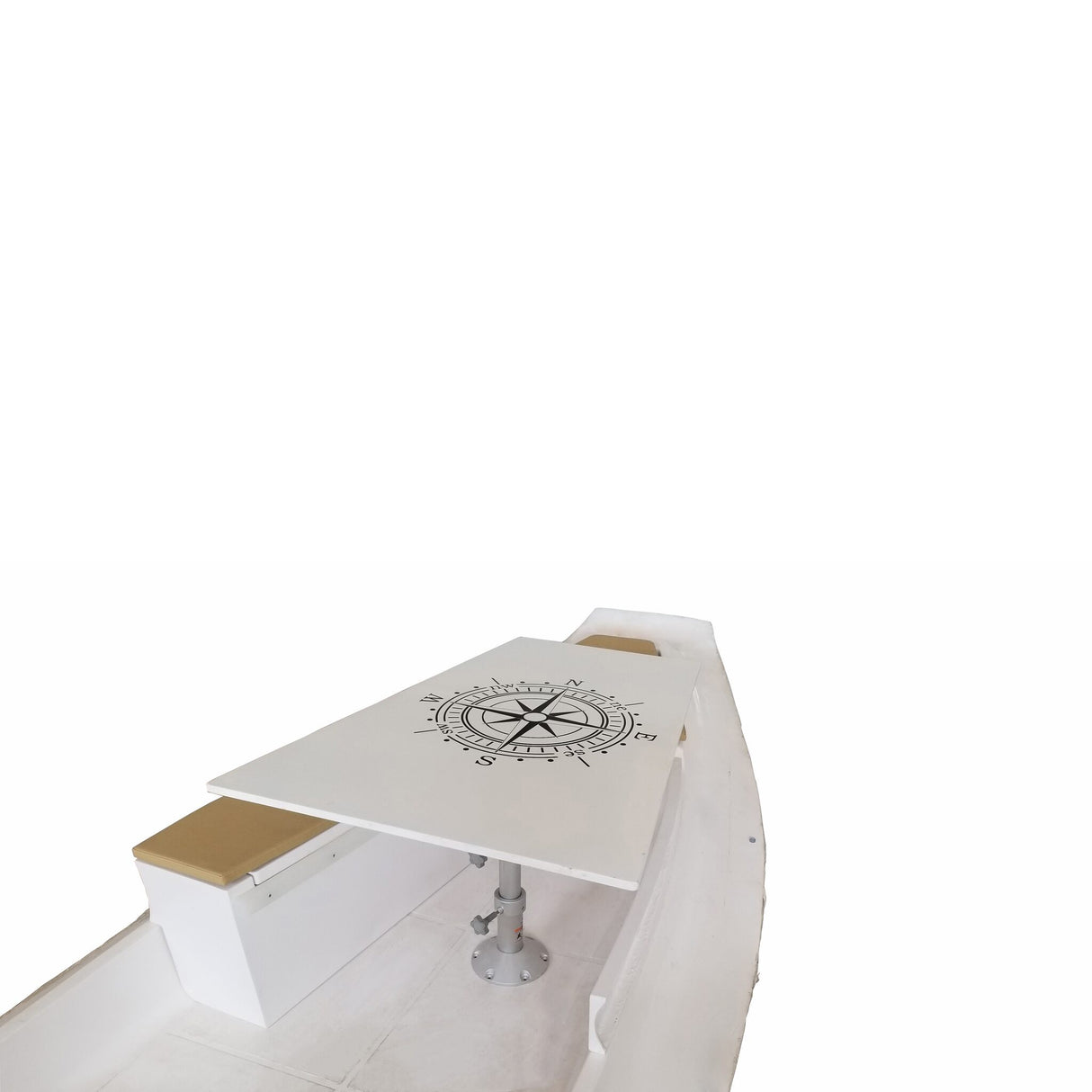 Tischplatte mit maritimen Aufdruck, RIB Boot Tisch, erweitert Liegefläche