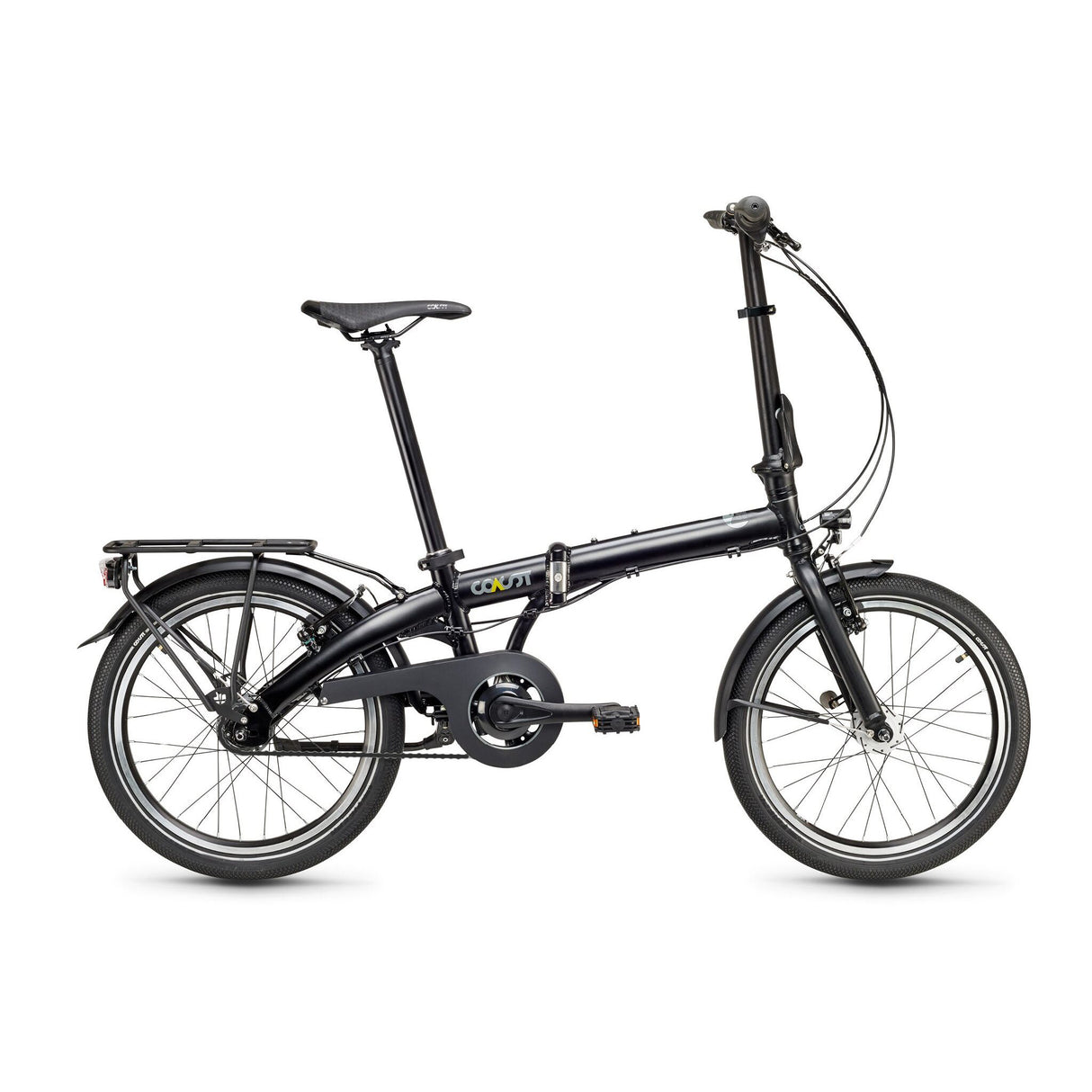 COAST Klapprad HIGHTIDE NO. 02, 7-Gang Faltrad mit sportlichem Design, straßenverkehrstauglich - schwarz oder anthrazit