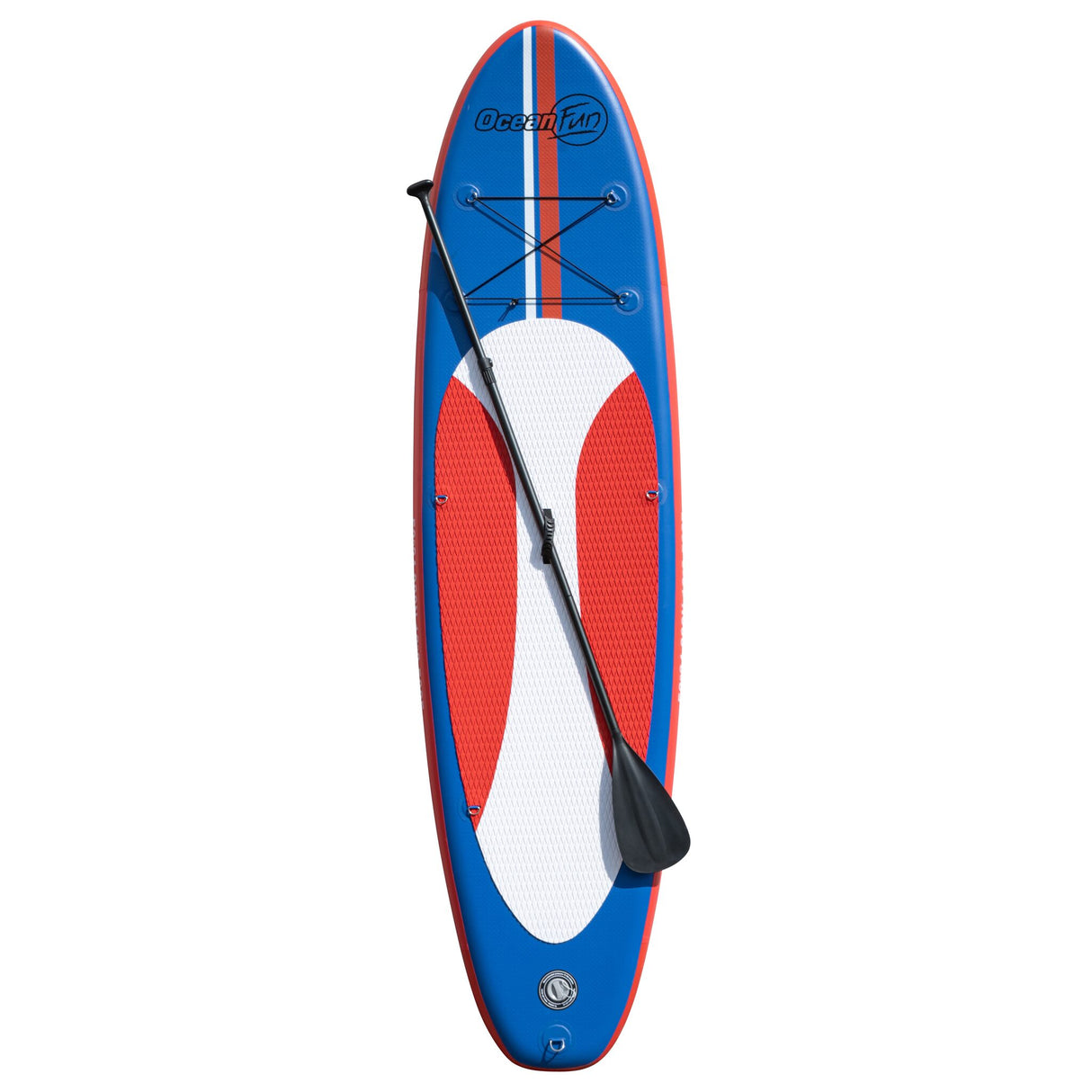 Ocean Fun SUP-Set 300x76 cm aufblasbares Stand-Up-Paddle-Board, Einsteiger-SUP, inkl. Paddel & Luftpumpe für schnellen Start