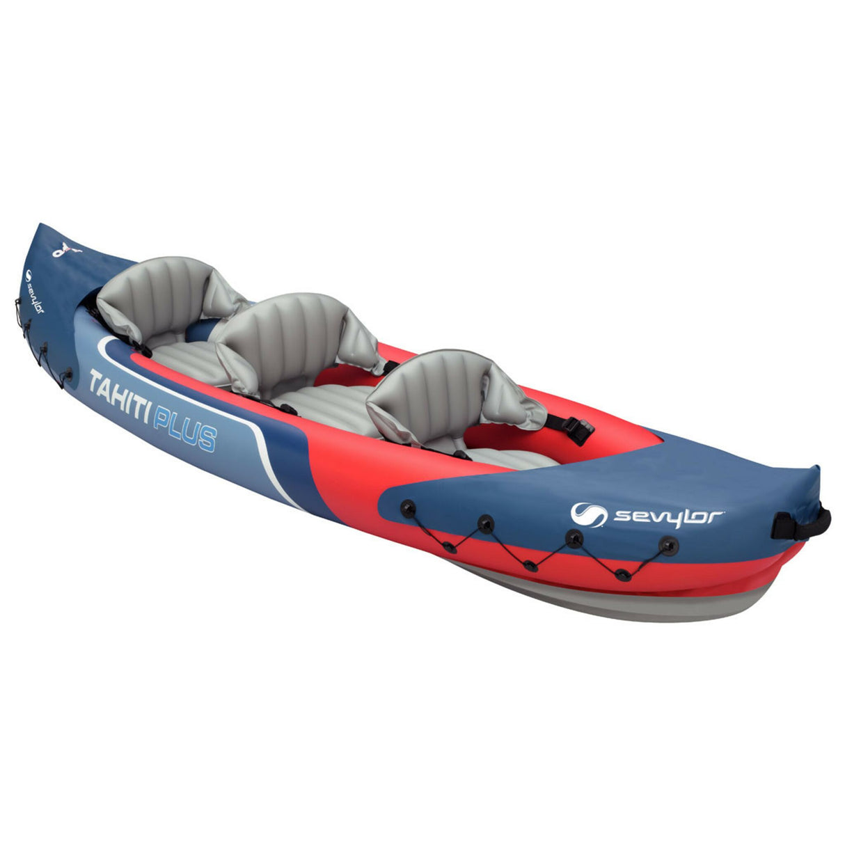 Sevylor Dreier-Kajak strapazierfähiges PVC aufblasbar, Familien-Kajak, herausnehmbare verstellbare Sitze, inkl. Backpack-System