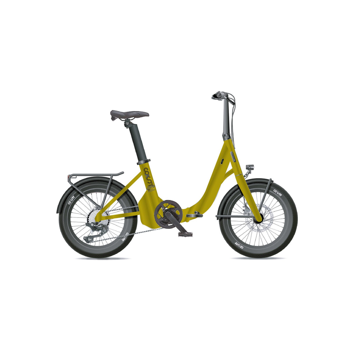 Coast E-Klapprad Tiefer Einstieg, Faltrad, Leistungsstarker Bafang Motor und 7-Gang Shimano Schaltung