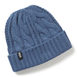 GILL Strickmütze Beanie aus Wolle-Acryl-Mischung, Kabelstrick, mit beheizbarem Fleecefutter - graphit oder hellblau