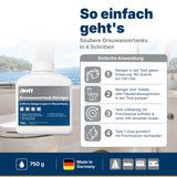 awn Grauwassertank Reiniger, chlorfrei, mit aktivem Sauerstoff, für Tanks, Schläuche und Leitungen, 750 g