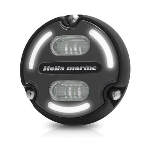 Hella underwater light aluminum anthracite, LED light, 3000 lumens, IP68/IP69, OEM branding possible