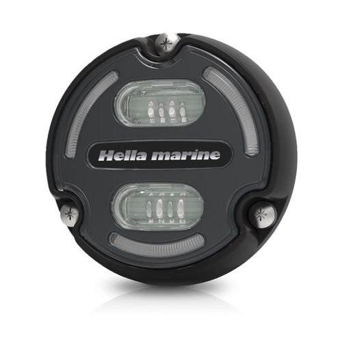 Hella Apelo Unterwasserleuchte RGB Aluminium anthrazit, Bootslampe, niedriger Stromverbrauch, 5 Jahre Garantie