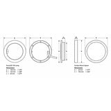 Hella EuroLED 150 LED Deckenlicht warmweiß/rot, w