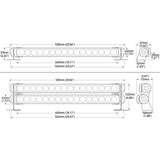 Hella LED Arbeitsscheinwerfer 3600 Lumen, Flutlicht-Leiste, Korrosionsbeständig, 5 Jahre Garantie