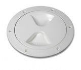 Inspection hatch, access flap 170 x 128 mm cream white, shock-resistant ABS plastic, screw cap with seal