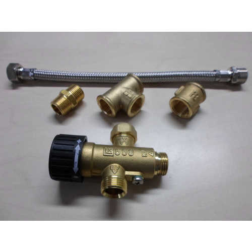 Isotherm mixing valve set black 1.5 kg, mixing valve, safety-tested model XYZ123