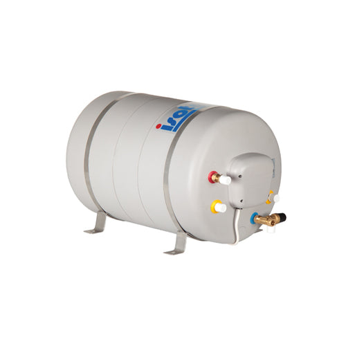 Isotherm Warmwasserbereiter 40 L, Boiler, AISI 316 Innentank, 6 bar Sicherheitsventil, hochwertiges Polypropylen-Gehäuse