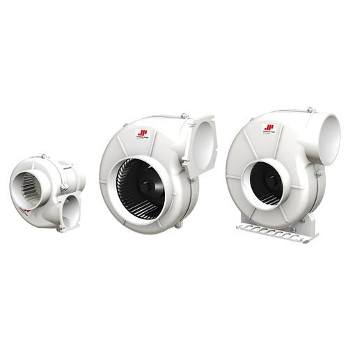 Johnson Marine Radialgebläse 24V Flanschmontage Edelstahl, Gebläse Motorraumbelüftung, extra hochbelastbar
