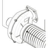 Johnson Marine Radialgebläse 24V Flanschmontage Edelstahl, Gebläse Motorraumbelüftung, extra hochbelastbar