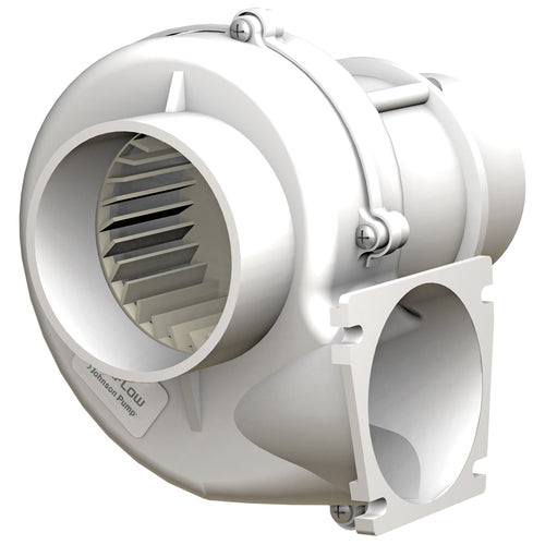 Johnson Marine Radialgebläse 24V Flanschmontage Edelstahl, Gebläse Motorraumbelüftung, extra hochbelastbar