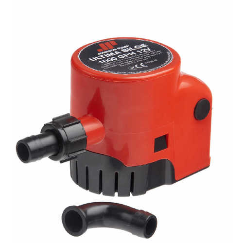 Johnson bilge pump 1000 GPH, boat drainage, with patented Ultima Switch Sensor