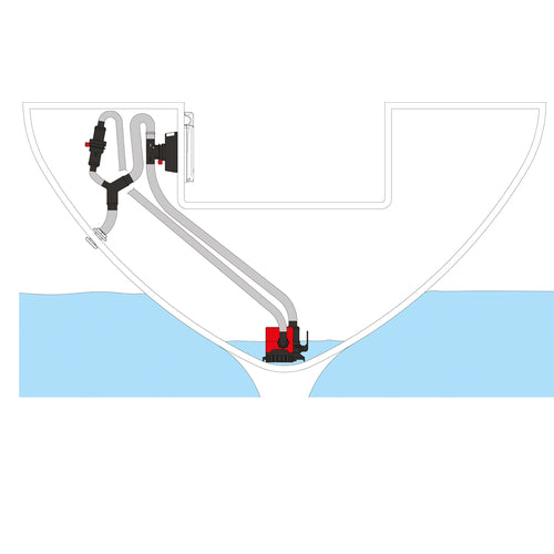 Johnson bilge pump 1000 GPH, boat drainage, with patented Ultima Switch Sensor