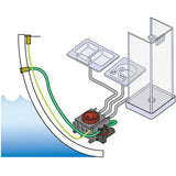 Johnson diaphragm pump self-priming 12V, waste water pump, robust nitrile rubber diaphragm