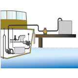 Johnson diaphragm pump self-priming 24V, wastewater pump, quiet operation and easy maintenance