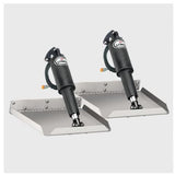 Lenco Trimmklappen-Set 12"x12" aus 12-Gauge-Edelstahl, Bootstrimm-System, integrierte LED-Schalter inkl.