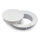 Marinco Deckplatte wasserdichte Abdeckung weiß, Snap-In-Vent-System, 4-3/4' Durchmesser-Loch