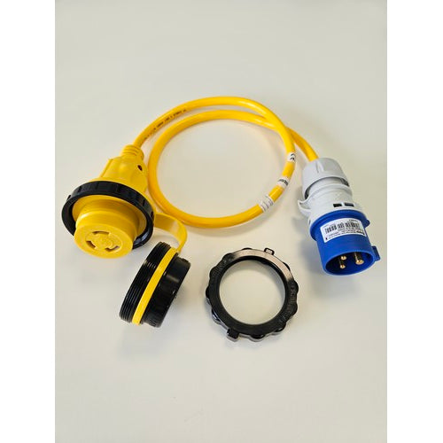 Marinco Kabel 16A 230V 1,0 Mtr, Stromkabel, Wasserdichtungsversiegelung LED-Anzeige
