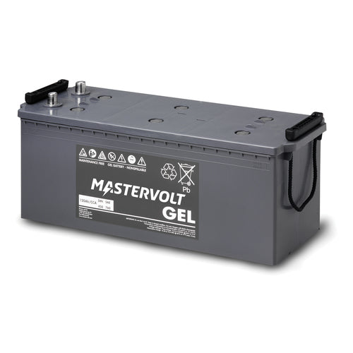 Mastervolt Gel-Batterie 12/120 Ah, Akkumulator, wartungsfrei und schnelle Wiederaufladung