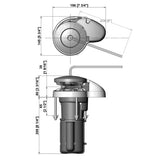 Maxwell verti. Ankerwinde ohne Spill RC6, 12V