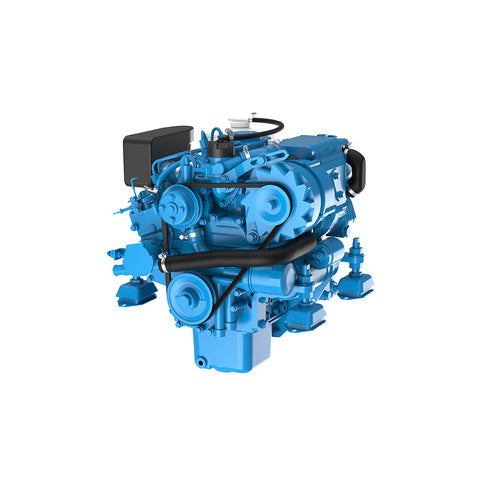 Nanni diesel engine 2-cylinder 4-stroke TMC40 gearbox, boat engine, closed cooling with heat exchanger