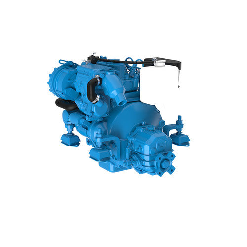 Nanni diesel engine 2-cylinder 4-stroke TMC40 gearbox, boat engine, closed cooling with heat exchanger