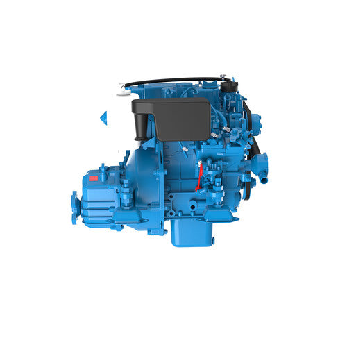 Nanni diesel engine 2-cylinder 4-stroke TMC40 gearbox, boat engine, closed cooling with heat exchanger