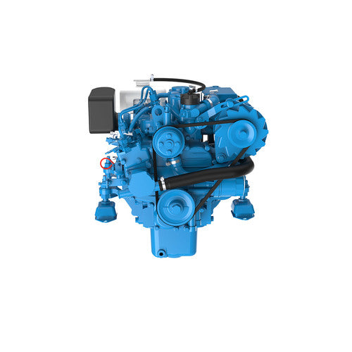 Nanni marine diesel 2-cylinder 4-stroke diesel with TMC40 transmission, marine engine, compact and low-emission