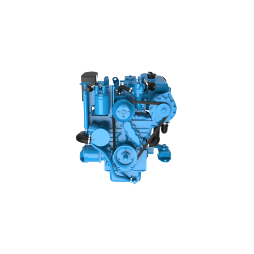 Nanni diesel engine 4-cylinder in-line engine gearbox TM345H, four-stroke diesel, closed cooling circuit with heat exchanger, sail drive, low emission