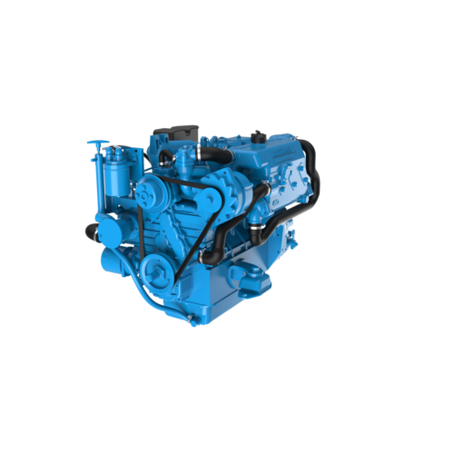 Nanni diesel engine 4-cylinder in-line engine gearbox TM345H, four-stroke diesel, closed cooling circuit with heat exchanger, sail drive, low emission