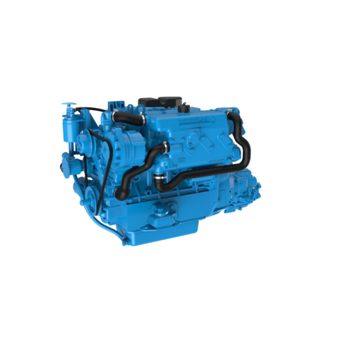 Nanni diesel engine 4-cylinder in-line engine gearbox TM345H, four-stroke diesel, closed cooling circuit with heat exchanger, sail drive, low emission