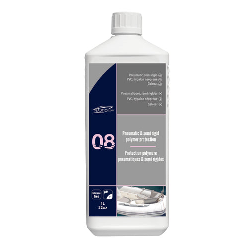 NAUTICclean Schlauchbootschutz Polymerschutz 1 L, Bootsschutzmittel, Filmbildender Glanzschutz gegen Umwelteinflüsse