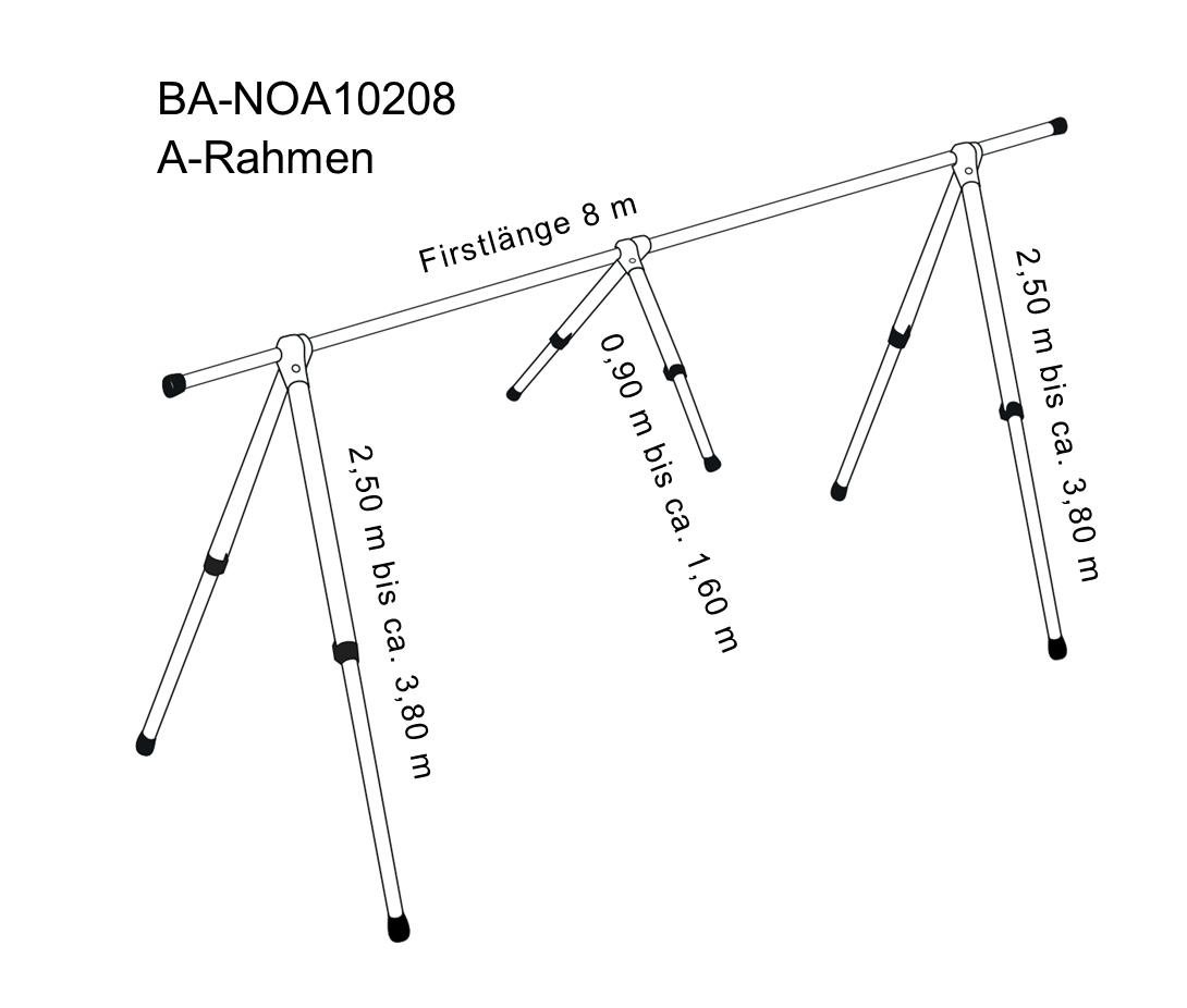 NOA Planen A-Gestell 11-13m