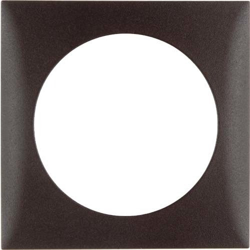 Philippi Abdeckrahmen 1-fach schwarz, Steckdosenrahmen, Außenabmessung 59,5 x 59,5 mm