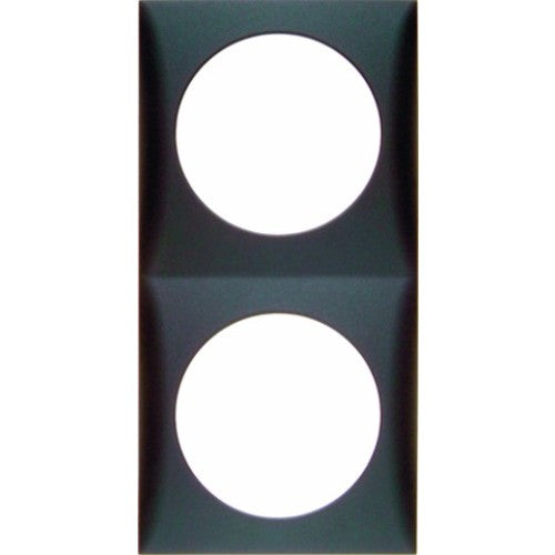 Philippi cover frame brown 2-way, socket protection, 59.5 x 119 mm
