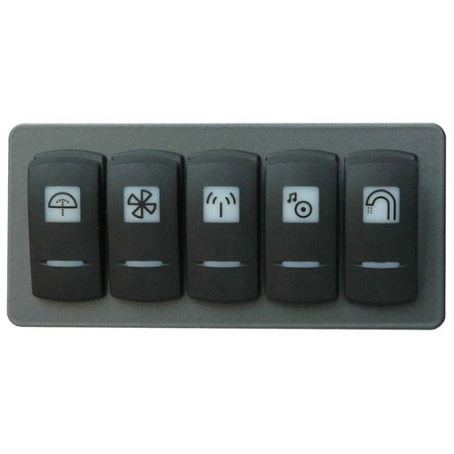 Philippi Stromkreisverteiler Wasserdicht 5 Schutzschalter 10A, Elektroverteiler, Sicherheitsgehäuse