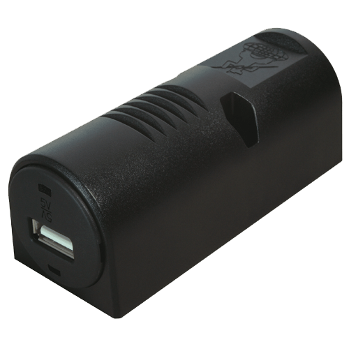 Philippi USB surface-mounted socket 3 A, USB socket 12/24 V, compact and powerful 3000 mA