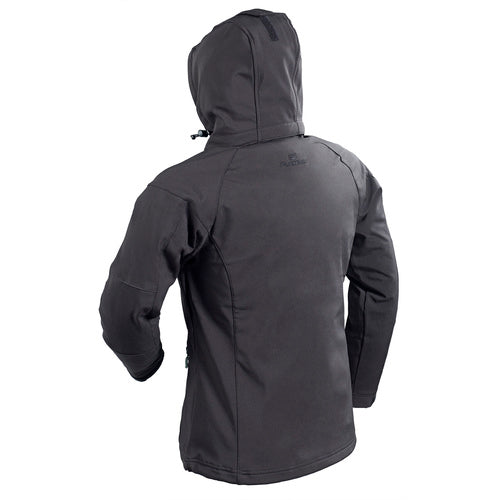 Plastimo softshell jacket XS, breathable, water-repellent, stretch, outdoor jacket, removable hood, fleece-lined