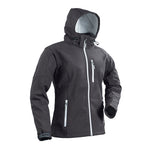 Plastimo softshell jacket XS, breathable, water-repellent, stretch, outdoor jacket, removable hood, fleece-lined