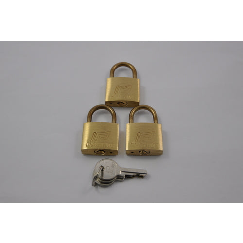 PLASTIMO Schlösser Set 3x 30mm, Sicherheitsschloss, inkl. 1 Schlüssel