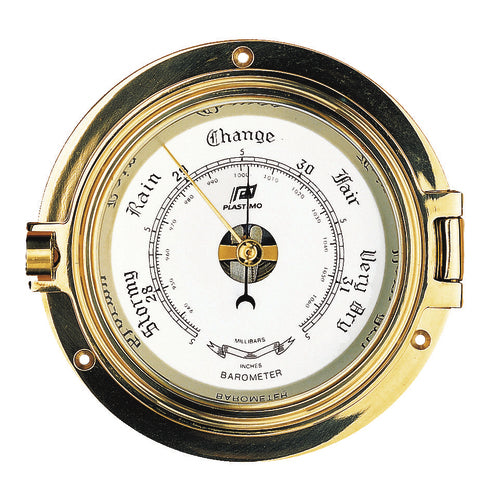 Plastimo Barometer Messing 4,5 Zoll, Wetterstation, hochwertig und funktional