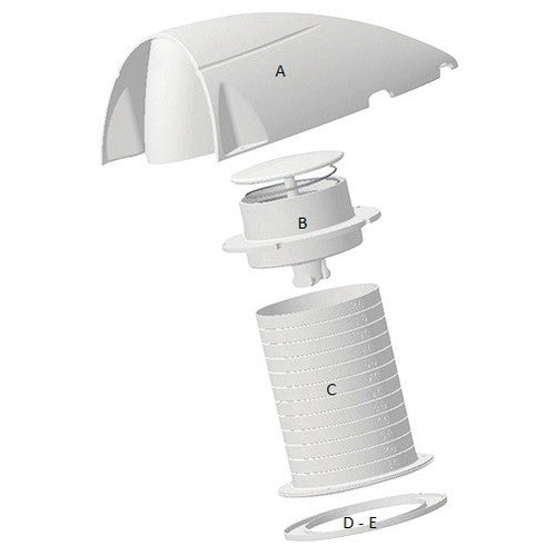 PLASTIMO ABDECKRING FUER DORADEBOX STROMLINIENF.
