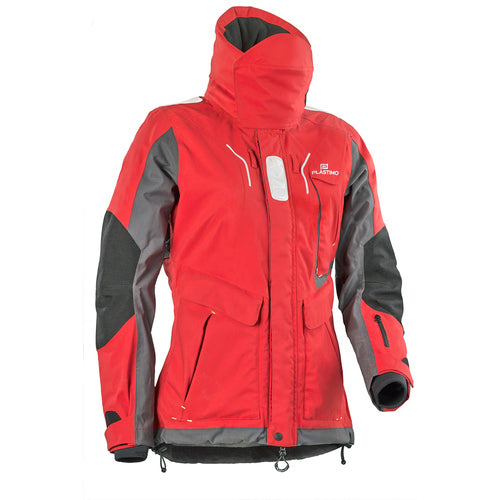 Plastimo Women's 3-layer Waterproof Breathable Sailing Jacket with Adjustable Hood XS
